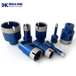 Drills-King Diamond Drill Tile Drill Dia 6-68mm 1 Piece Diamond Core Drill Bit Hole Saw for Ceramic Granite Porcelain Tile