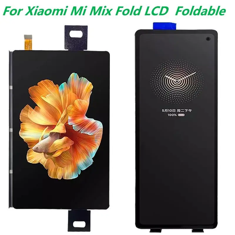 Original 8.01   AMOLED For Xiaomi Mi Mix Fold LCD Display Touch Panel Screen Digitizer Xiaomi Mi Mix Fold Secondary LCD Screen