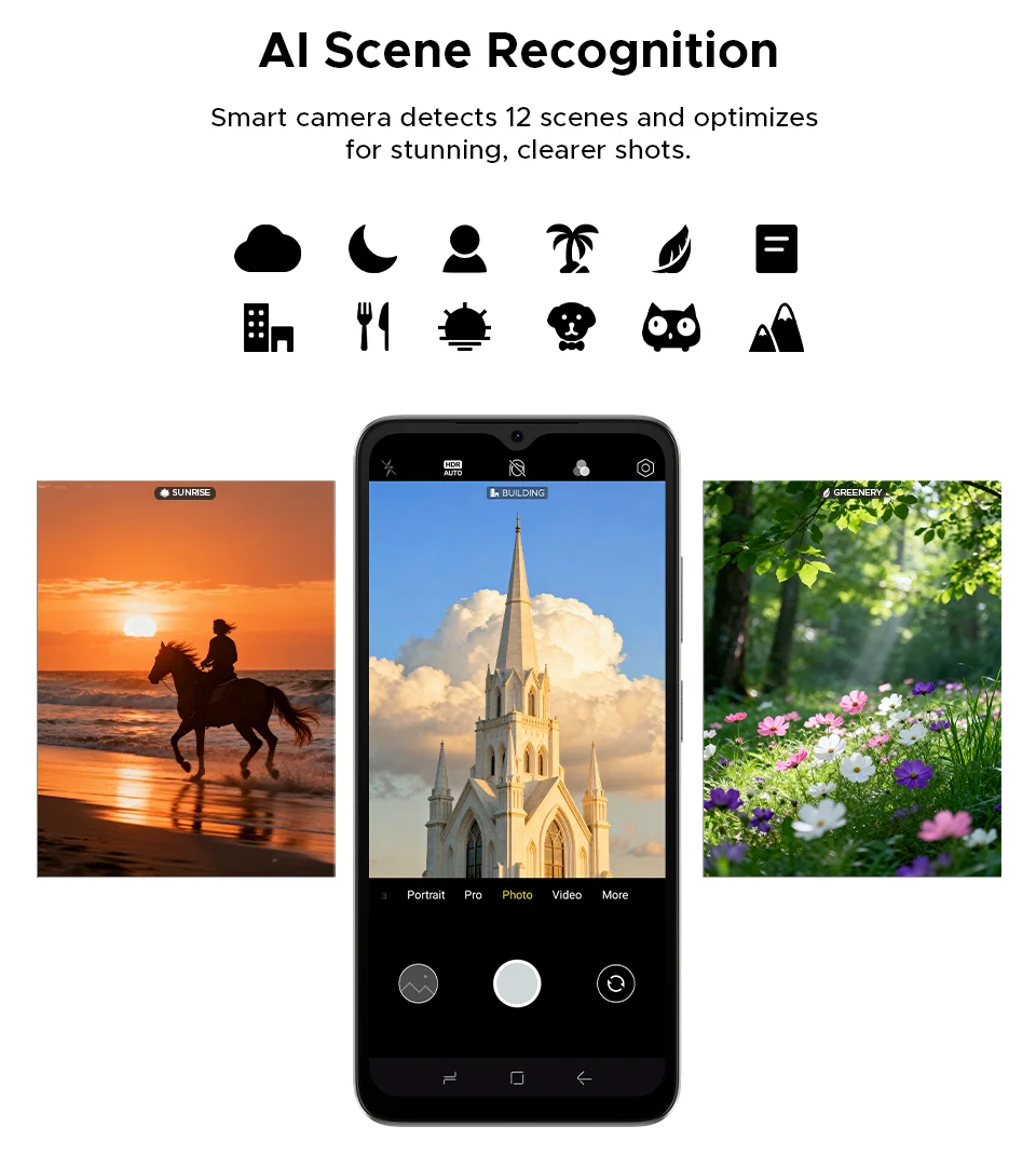 Global Version DOOGEE Note 56 Smartphone Android 16 6150mAh Large Battery 6.56'' 90Hz Display 24GB 64GB Mobile Phone