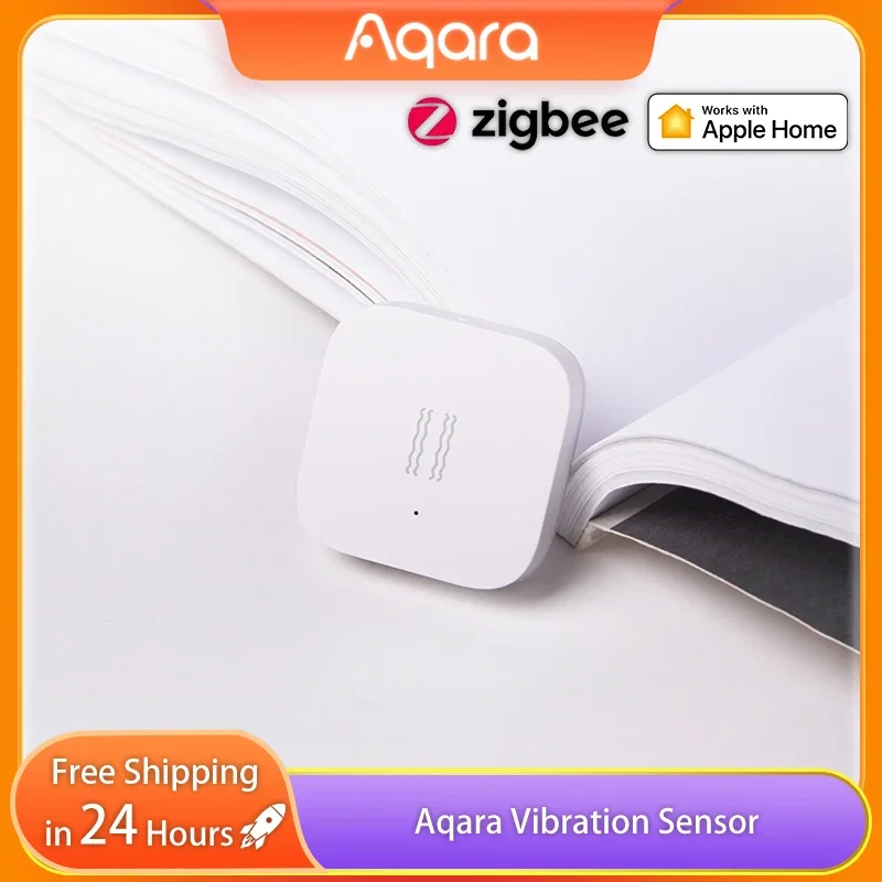 

Aqara Smart Vibration Sensor Zigbee Motion Shock Sensor Detection Alarm Monitor Built In Gyro for Xiaomi Mijia Homekit Smarthome