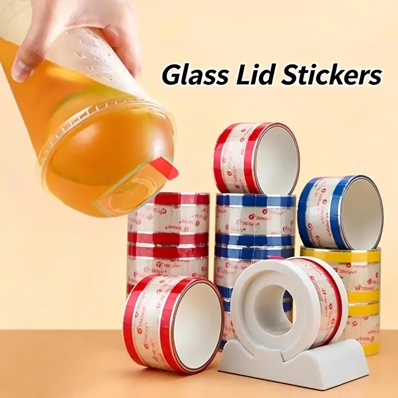 Bubble Tea Cup Sealing Stickers: Individual Seals 360/460 Sheets Prevent Spills Tight Seal