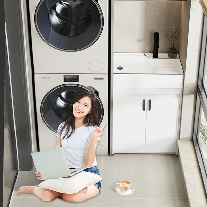 

Laundry cabinet, laundry sink floor-standing, washbasin cabinet, combined laundry table 50/60