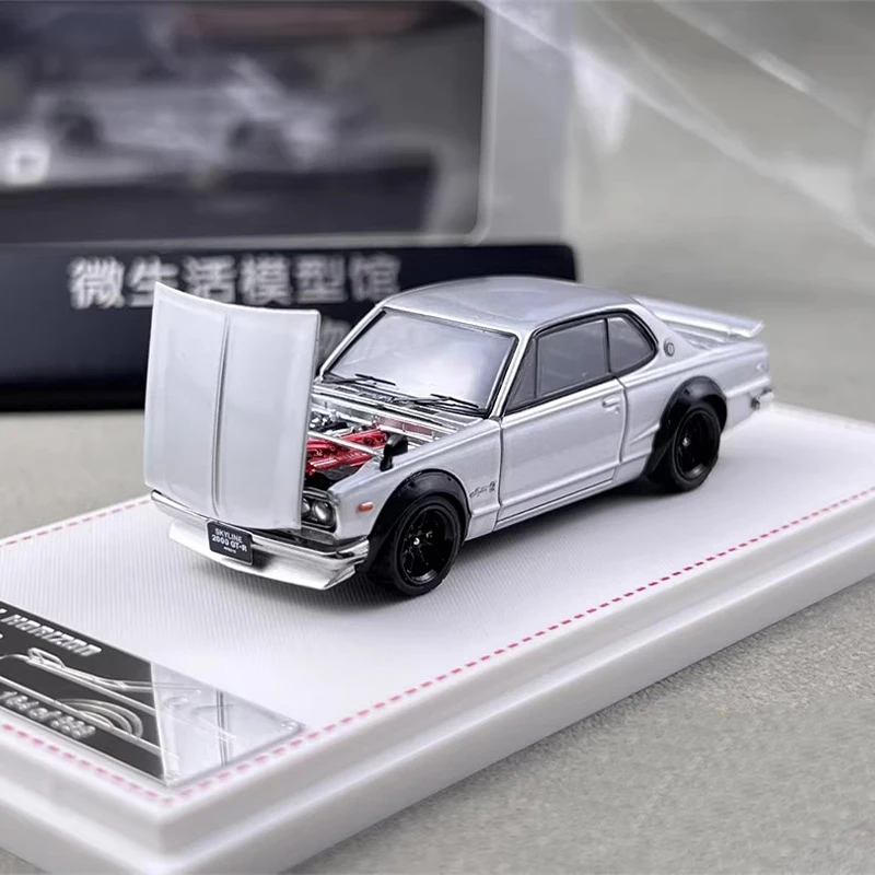 

Масштабная модель автомобиля 1:64 2000GT-R KPGC10 из сплава, статическая, коллекционная, для демонстрации, игрушка, подарок, сувенир, украшение