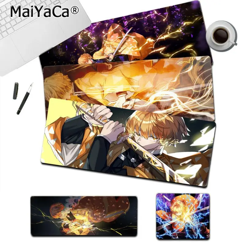 

Demon Slayer Agatsuma Zenitsu Mousepad Boy Pad Laptop Gaming Mice Mousepad Size for Game Keyboard Pad for Gamer