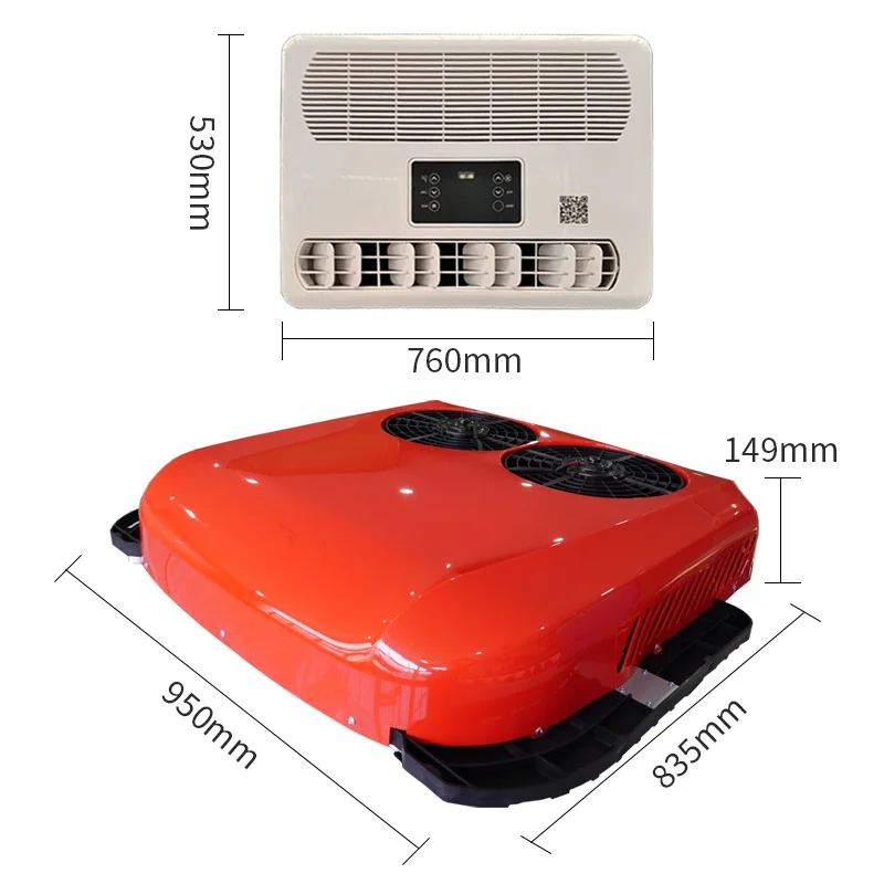 

Dc 24V 12v Truck Car Van Roof Air Conditioning System Parking air Conditioning 24v Parking air Conditioning 12v
