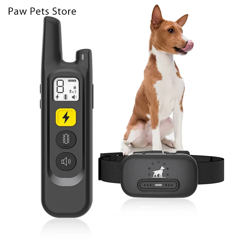 New Remote Dog Trainer Set Dog Bark Stopper Pet Webbing Collar Intelligent Anti-Barking God Abs Material Pet Supplies