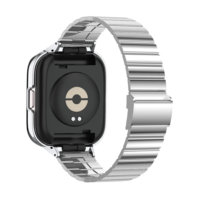 Correa de reloj de acero inoxidable para Redmi Watch 3, funda protectora de Metal activa para redmi watch 3, funda protectora de pulsera activa