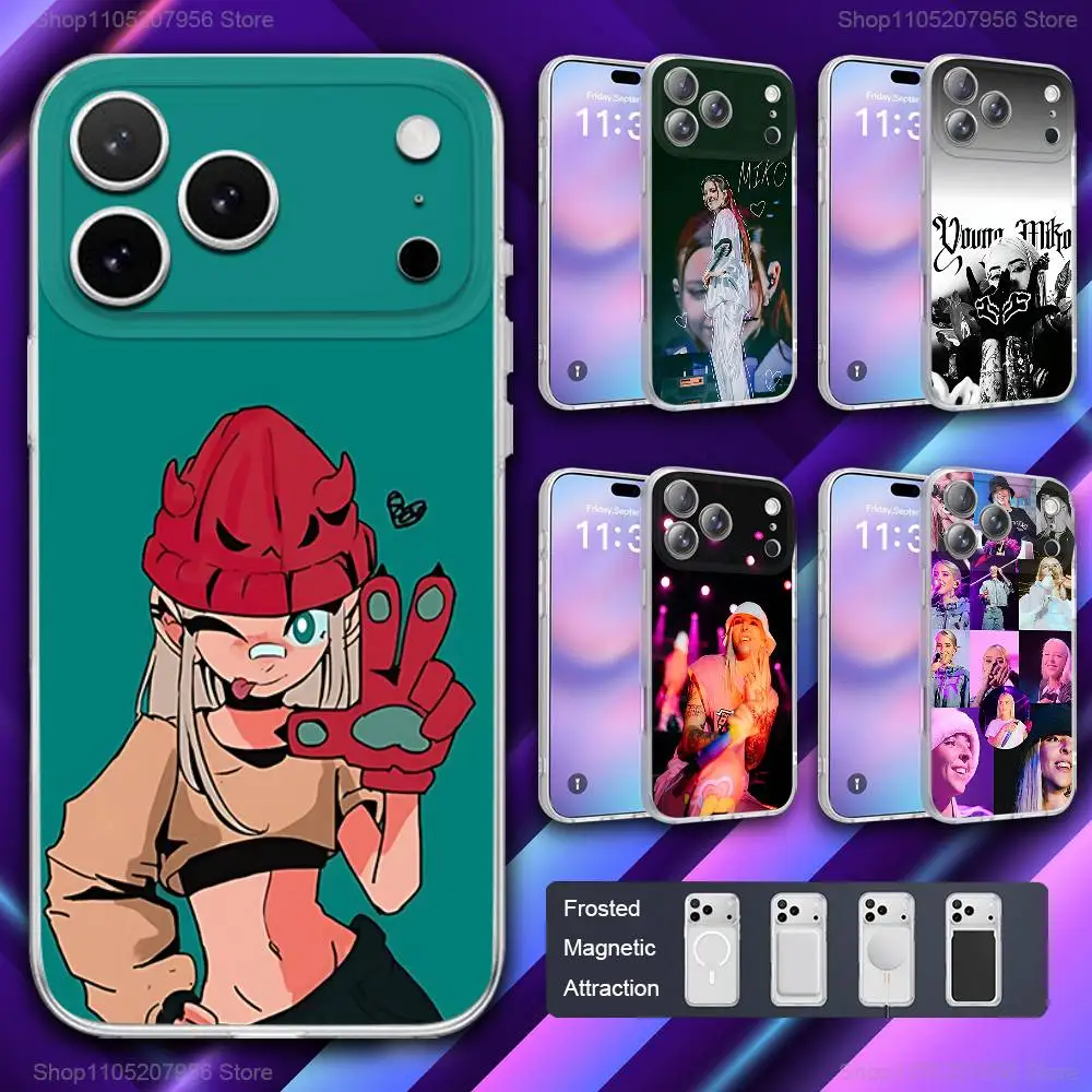 

Y-Young Singer M-Miko For iPhone 11,12,15,14,13,17,16,Pro,Plus,E,Max,Air,Mini Magnetic Frosted Cover Phone Case