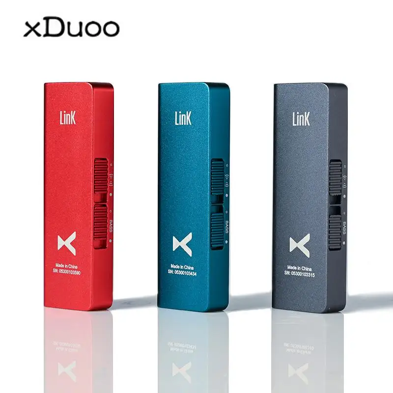 

XDUOO Link2 ESS8118EC DSD256 HD HIFI Portable Decoding Headphone Amp Type C DAC Bass Boost with 150mW Amplifier