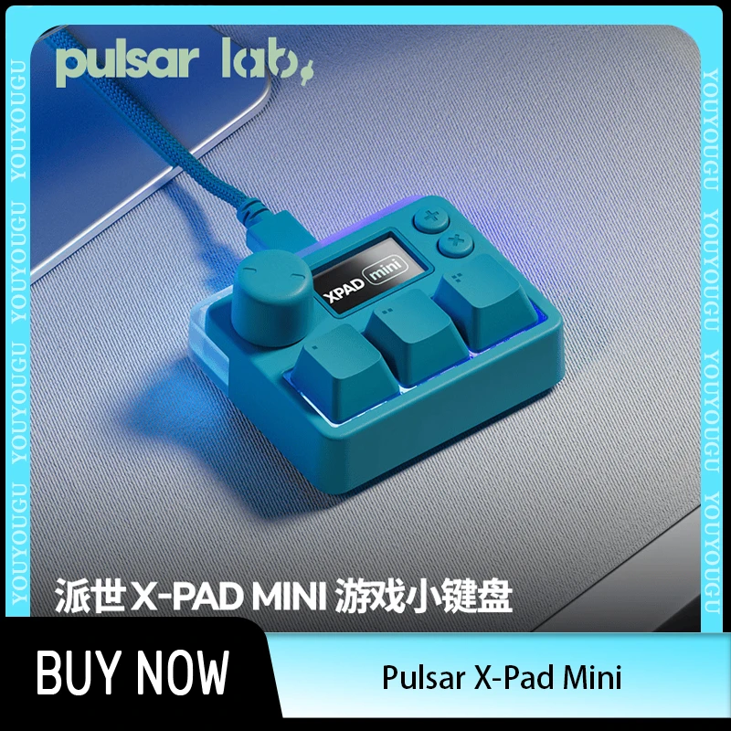 

Pulsar Lab X-Pad Mini Keypad Magnetic Switch Wired Keyboard 8K LCD Screen With Macro Programming Mini Keyboard For Office Gaming