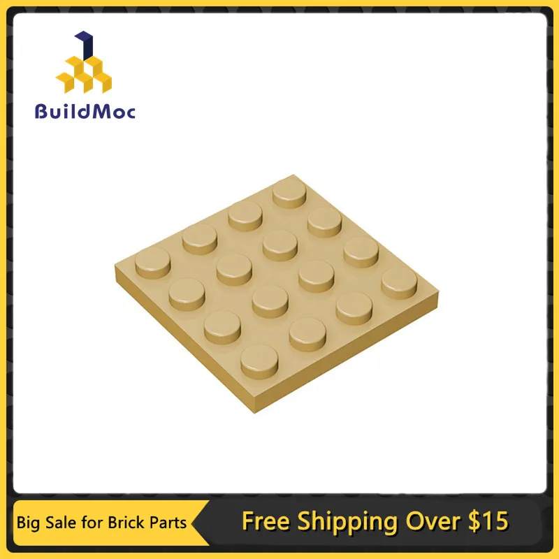 10Pcs MOC Parts 3031 Plate 4 x 4 Compatible Bricks DIY Assmble Building Blocks Particle Kids Puzzle Brain Toy Birthday Gift