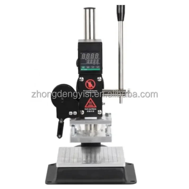 

Handmade Desktop PVC Leather Embossing Manual Letter Hot Foil Stamping Machine For Making