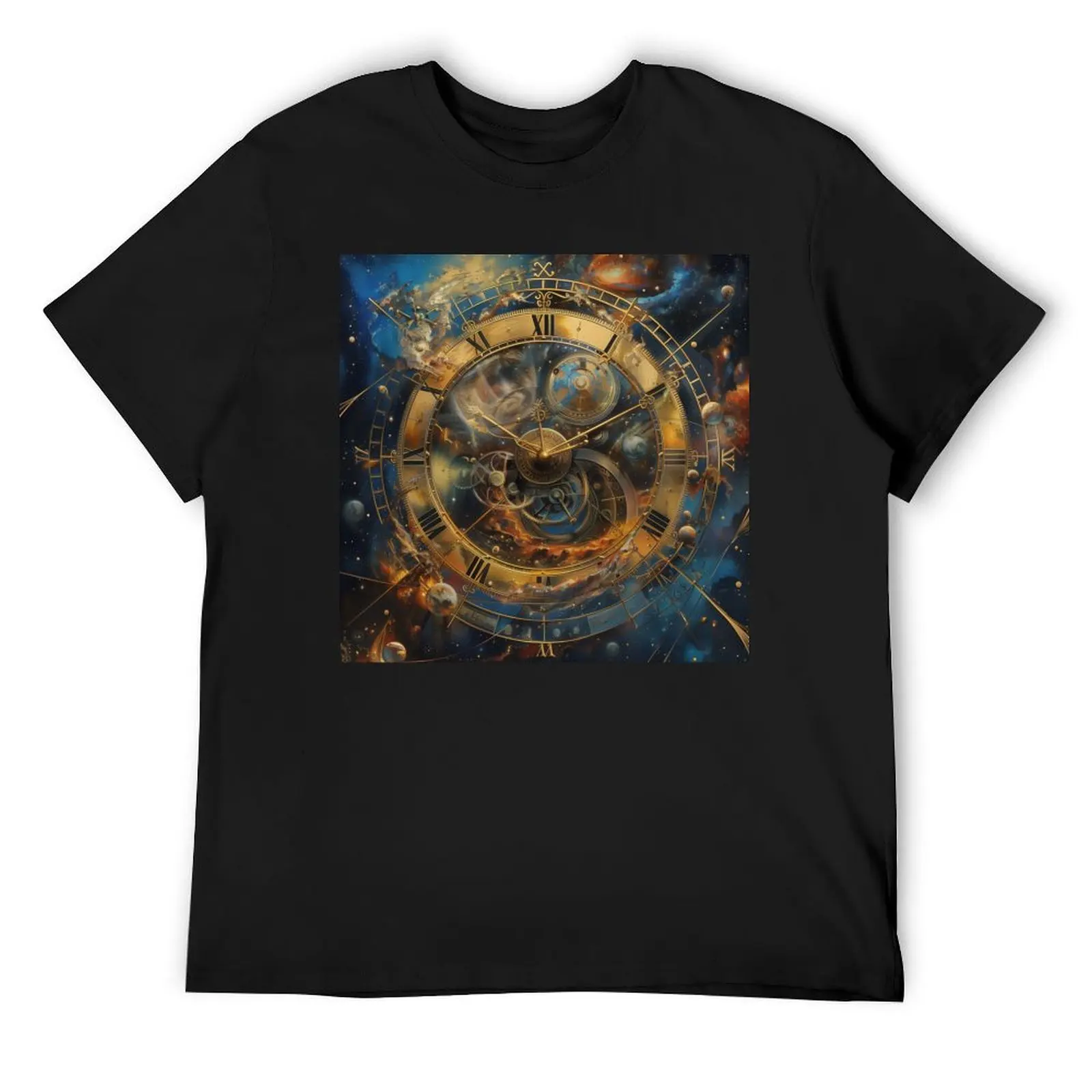 Cosmic Clockwork Masterpiece T-Shirt man clothes vintage t shirts vintage graphic tee shirt slim fit t shirts for men