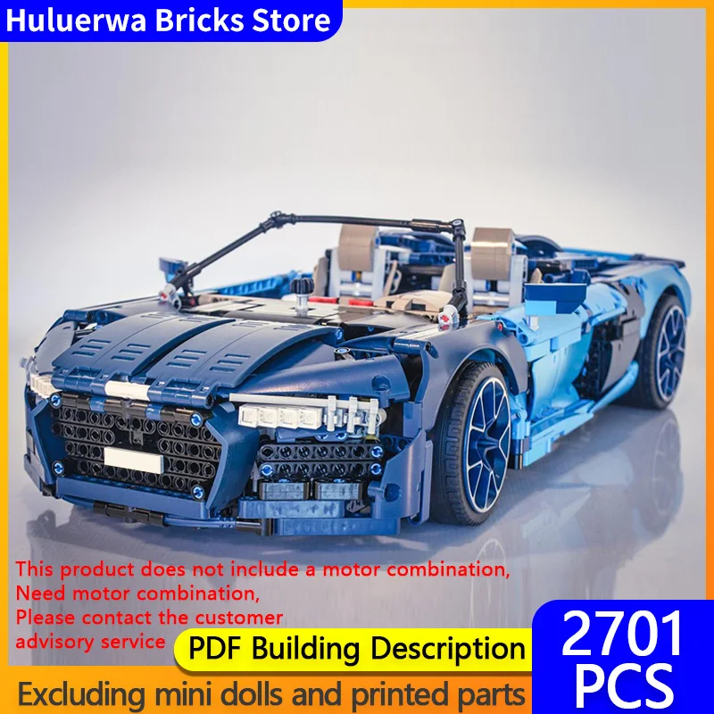 

Speed Racing Car Model MOC Building Bricks R8 Spyder B Model Hypercar Modular Technology Gift Holiday Assemble Children Toy Suit