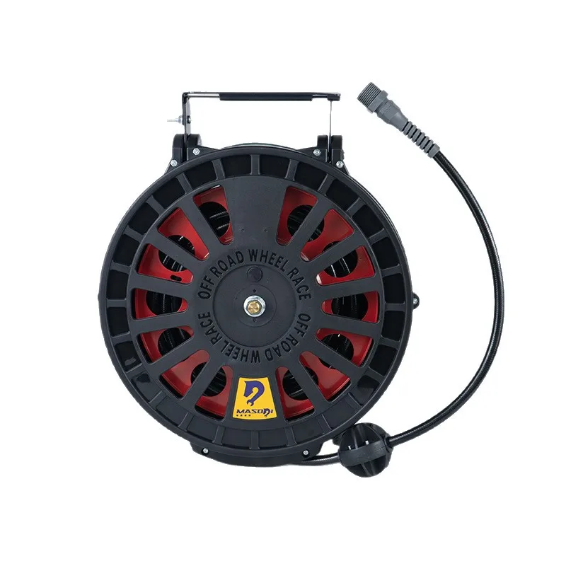 

2025 Car washing pipe roller with firewheel combination drum telescopic drum double pipes Wall-Mounted Car Wash Hose Reel