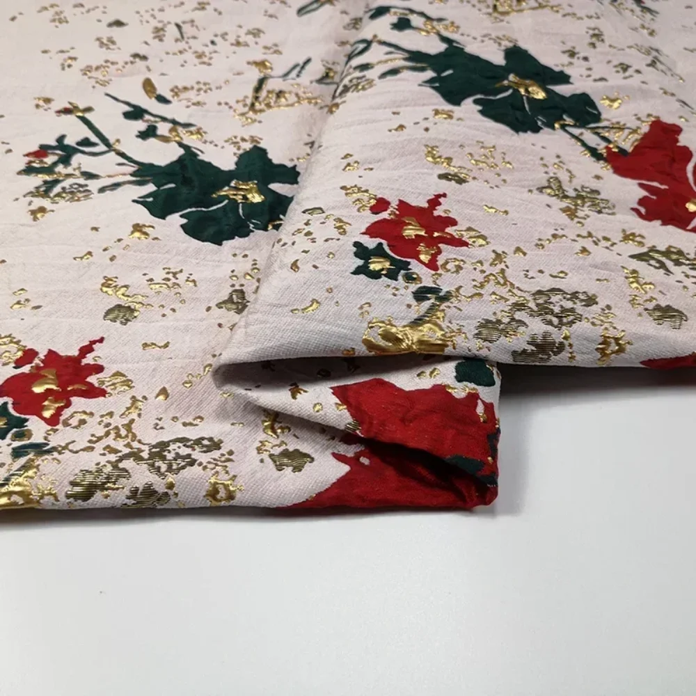 

Жаккардовая ткань с золотой нитью, европейский дворец, платье с большим подолом, брендовая модная ткань для шитья, оптовая продажа, материал по метрам