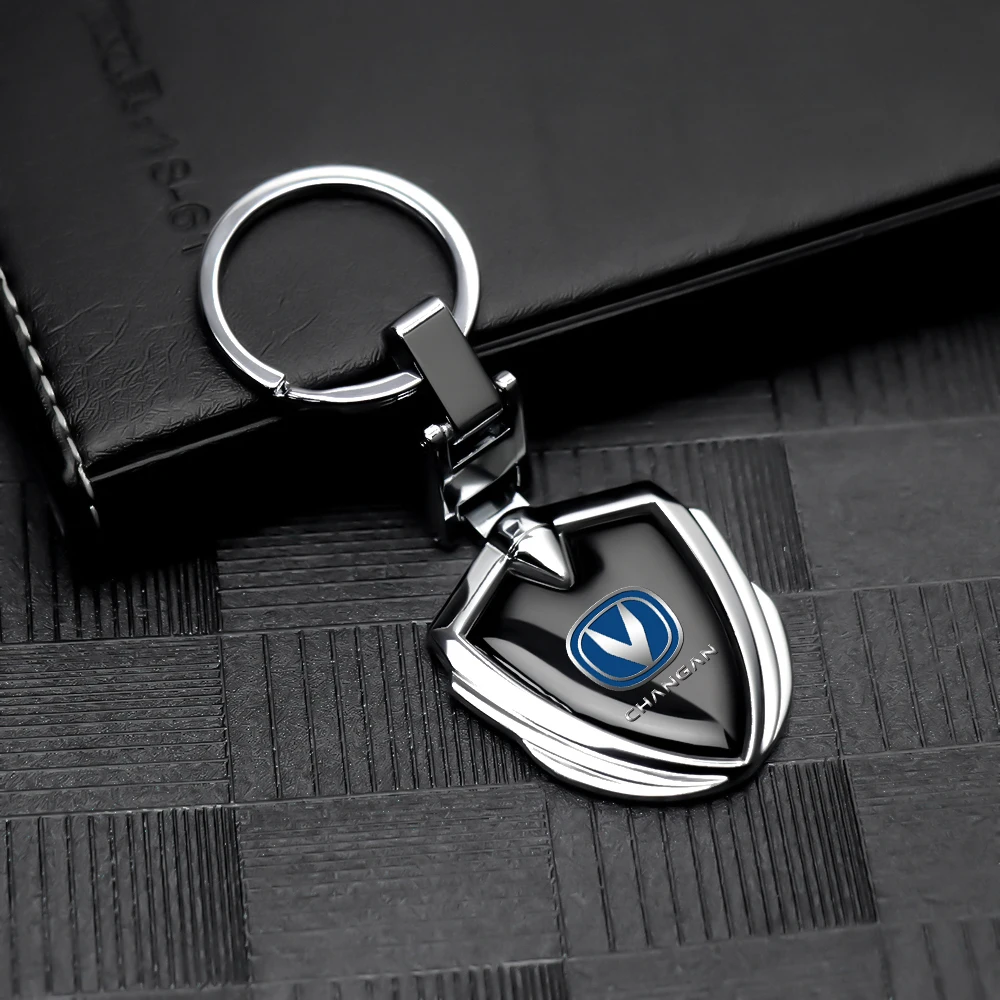 Car Metal Chrome-plated 3D Keychain Men\'s And Women\'s Universal Keychain Waist Pendant For Renault DACIA Koleos Duster Clio  2 3