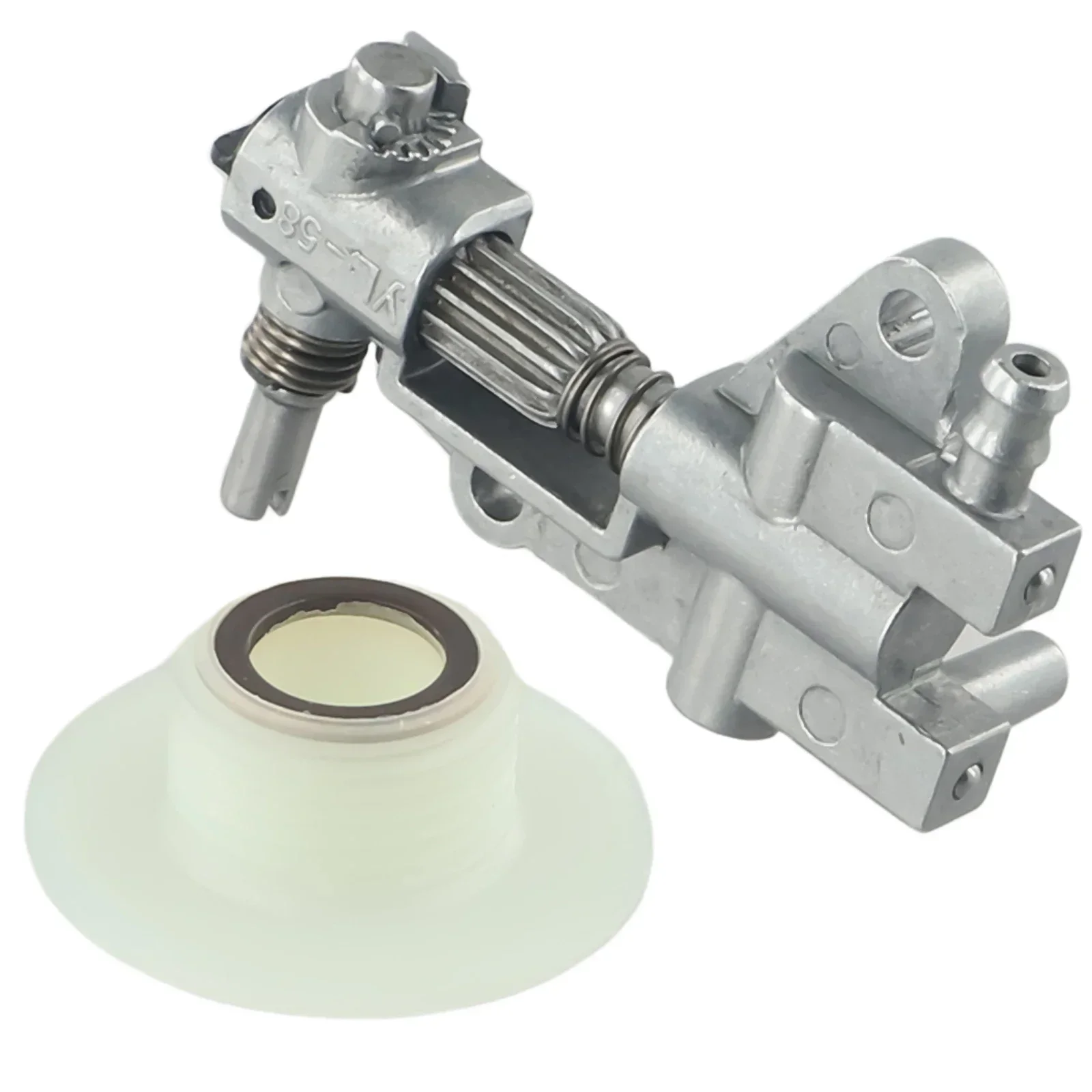 

Oiling Solution Replacement Oil Drive Pump & Worm Gear Set Compatible With For Chinese Chainsaws 520045005800 Series