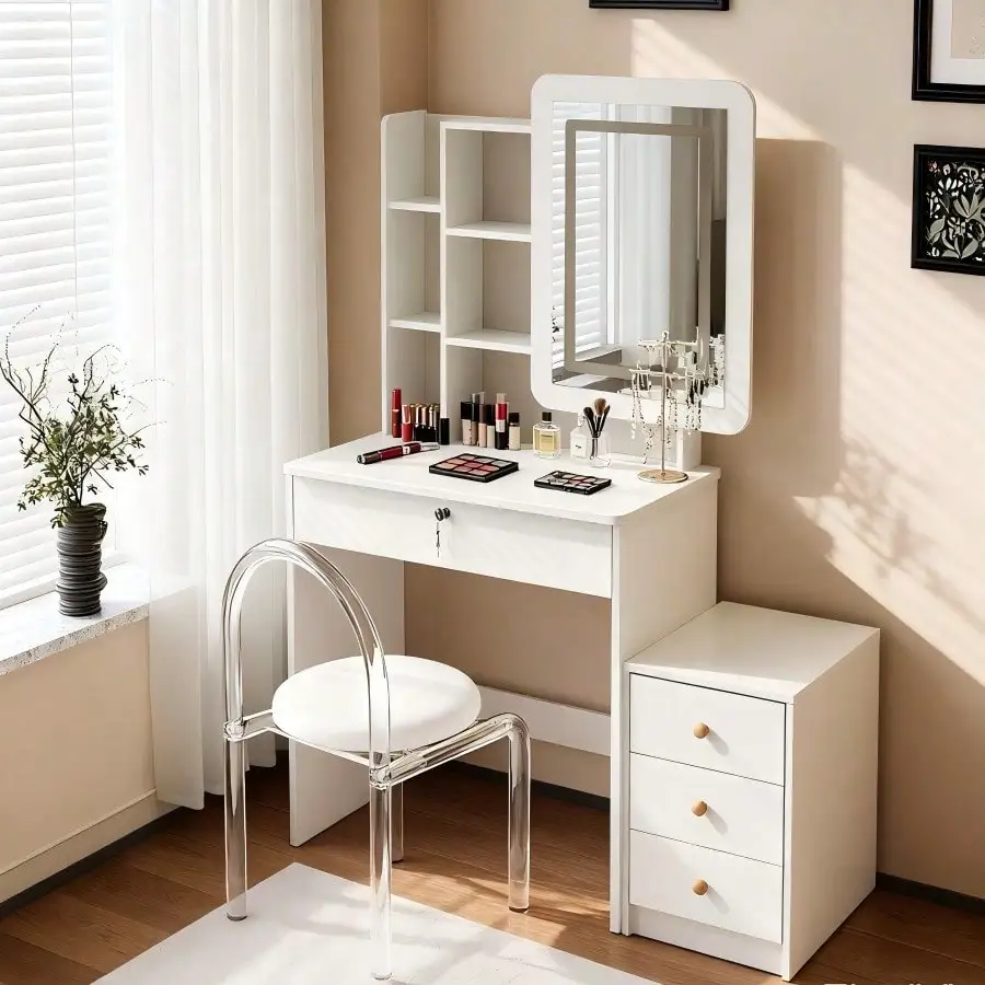 

Выдвижная направляющая используется для размещения комода, прикроватной тумбочки, комбинированного шкафа «два в одном», скрывающего большое пространство для хранения.