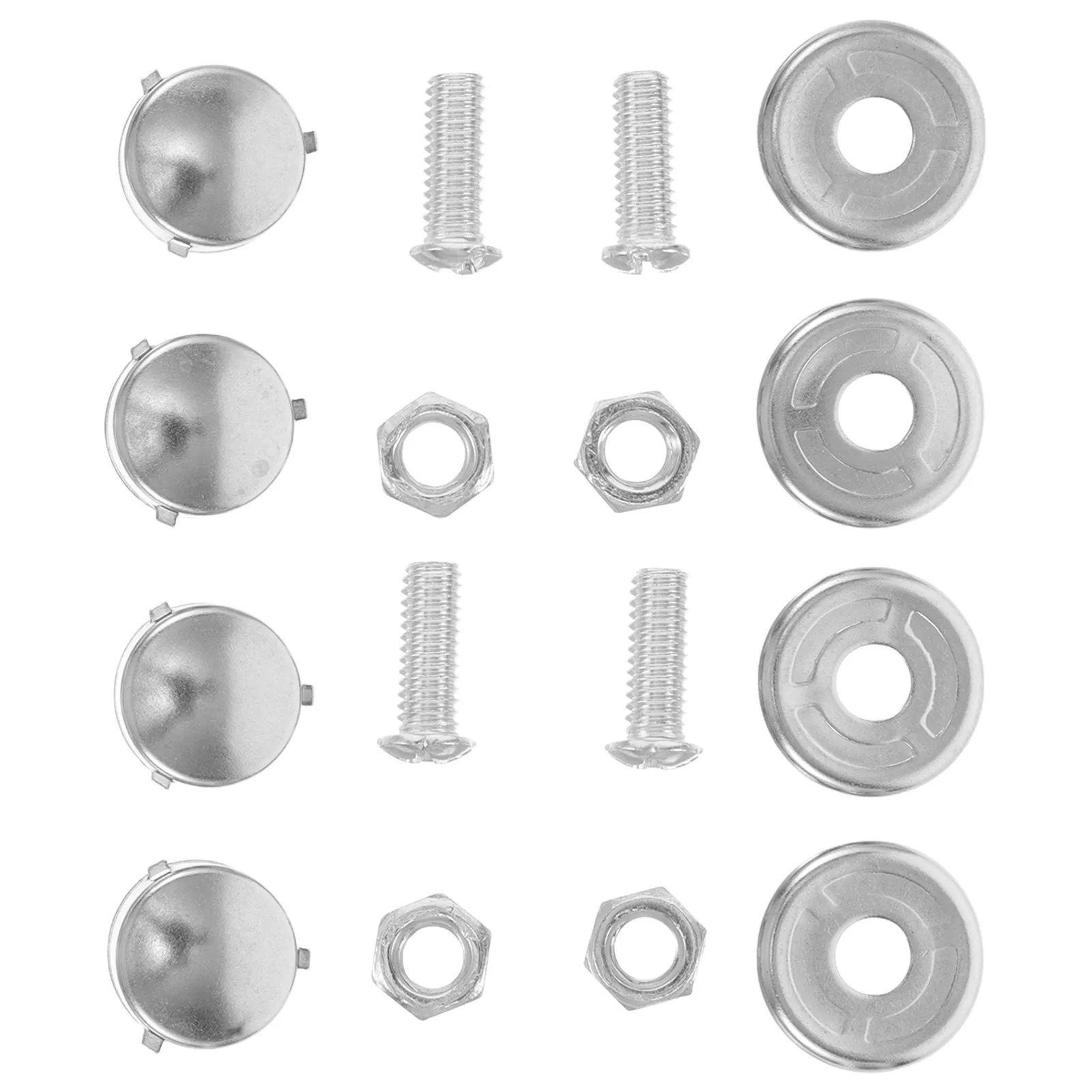 

2Packs Stainless Steel License Plate Bolts and Nuts Kit Secure Fit Lightweight for All Vehicles License Plate Mounting Fasteners