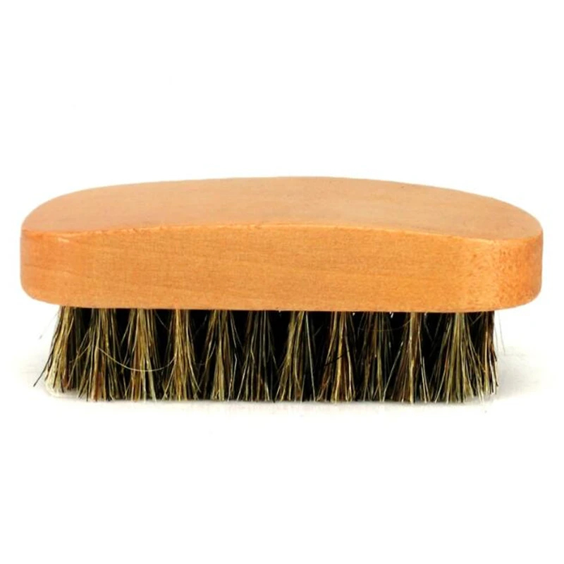 Horsehair Shoe Shine Brushes With Horse Hair Bristles For Boots, Shoes Leather Care Cleaning Brush For Suede Nubuck Boot