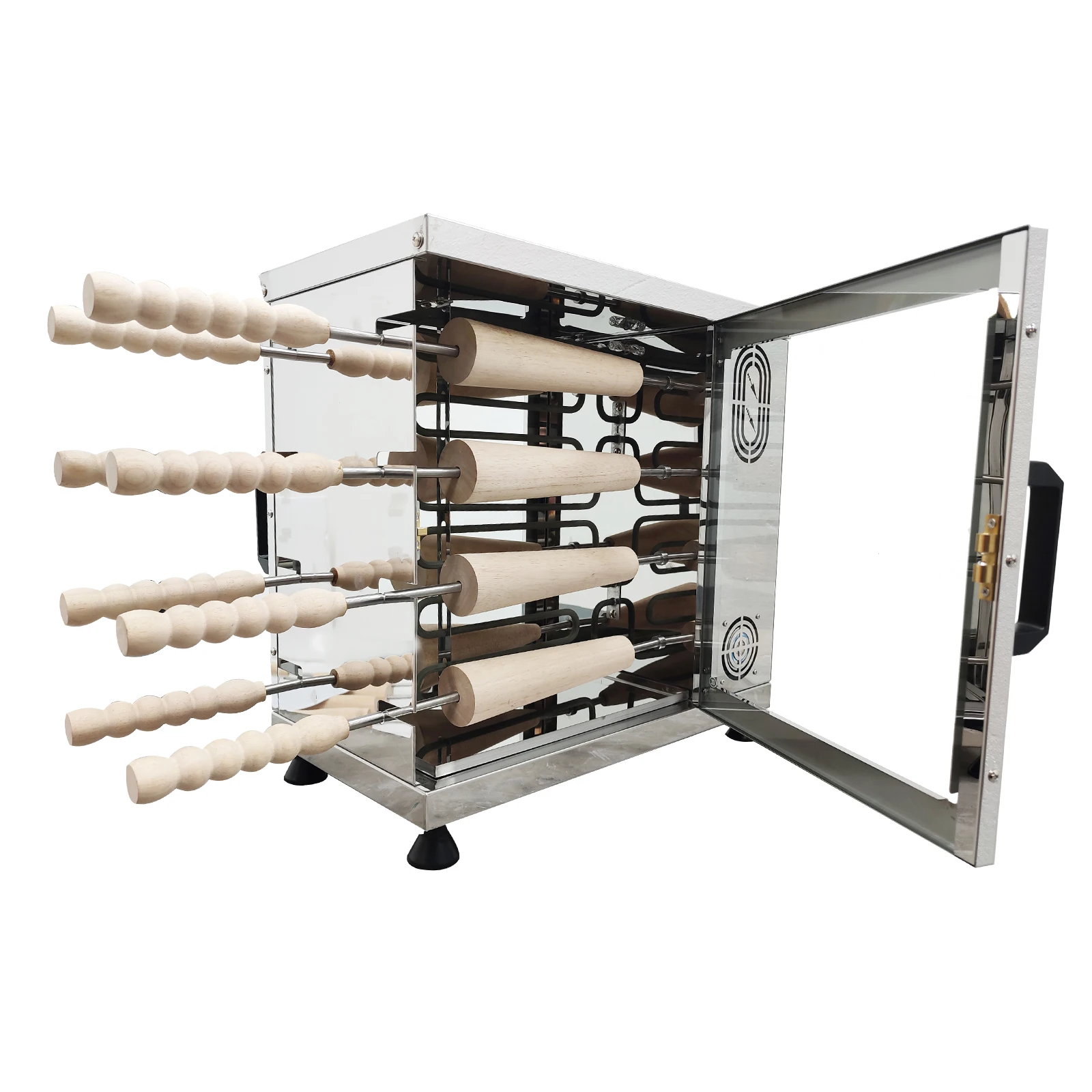 الكهربائية الآيس كريم مخروط مدخنة كعكة اللفافات صانع مدخنة كعكة فرن آلة 3200 واط فرن نخب مع 16 قطعة قالب لفة 110 فولت