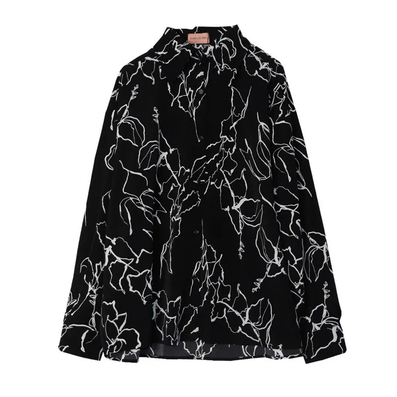 Dark Style Long-Sleeved Shirt Men 2025 Spring And Autumn New Street Fashion Trend Loose Shirt Handsome Student Y2k Shirt Men