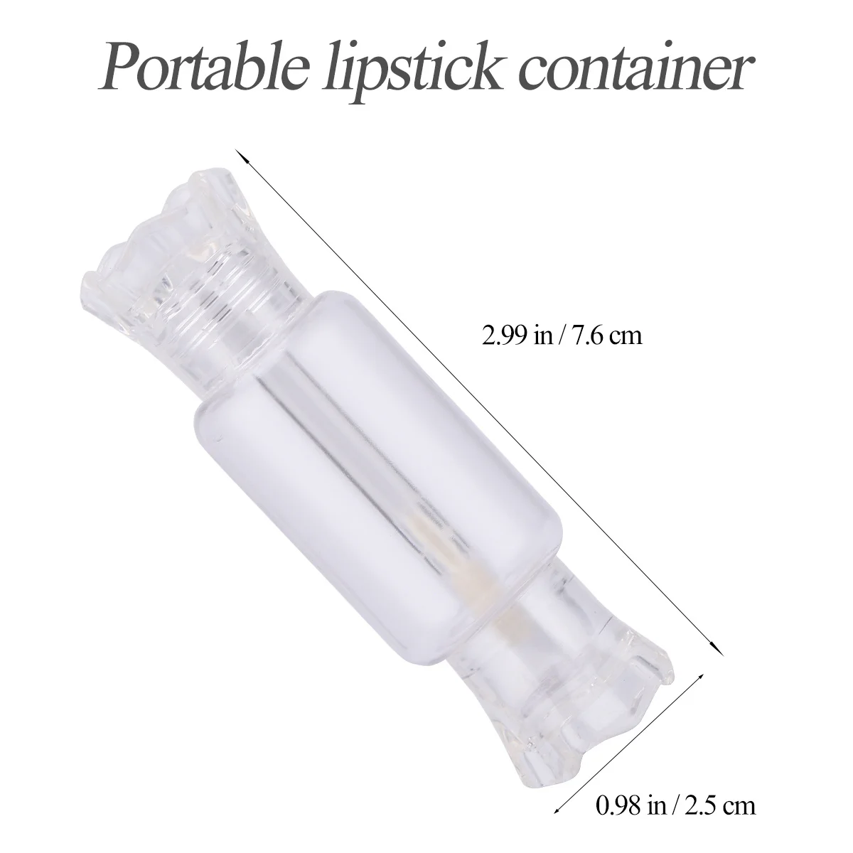

12Pcs Empty Lip Gloss Bottles Portable DIY Lipstick Containers Transparent Tubes for Travel and Makeup Lip Gloss Tube