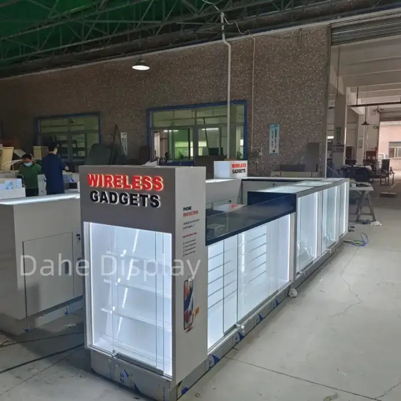 custom.Custom Cell Phone Accessories Display Showcase Mobile Phone Display Cabinet Shopping Mall Phone Cases Kiosk