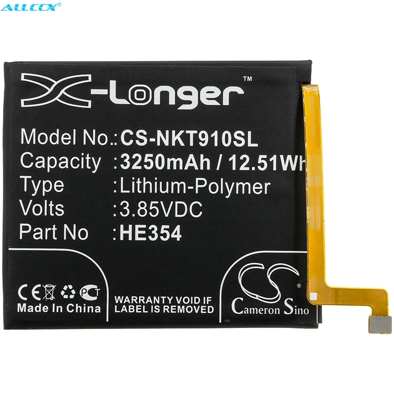

3250mAh Battery HE354 for Nokia 9 PureView,TA-1082,TA-1087