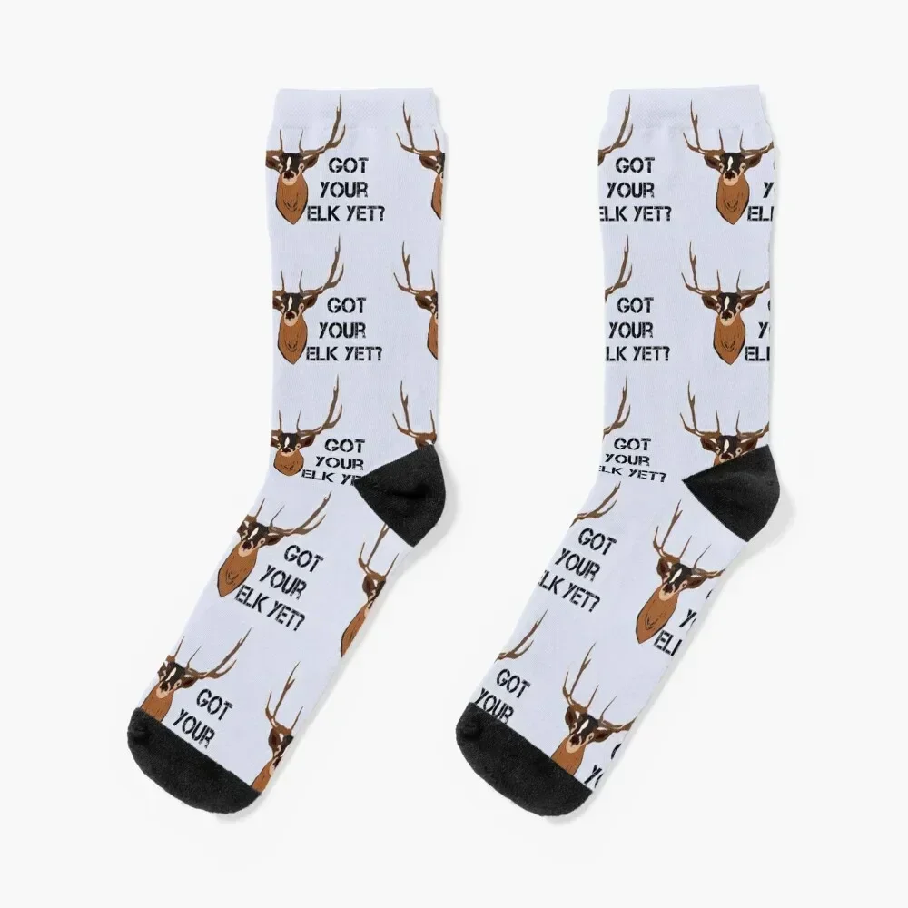 

Got your elk yet Socks custom cartoon Socks For Women Men's