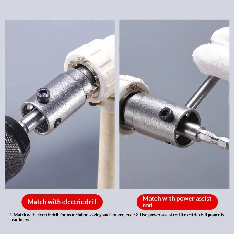 Rohrbruch-Extraktionswerkzeug mit einfachem Griff, interner Rohrschlüssel in 3 Größen für 1/2", 3/4", 1" Rohre für Wartungsarbeiten zu Hause – Detail 9