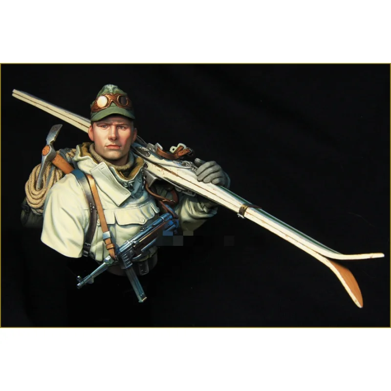 

1/10 resin soldier model GK - Half figure - German ski hunter - Unassembled and unpainted DIY kit - 608