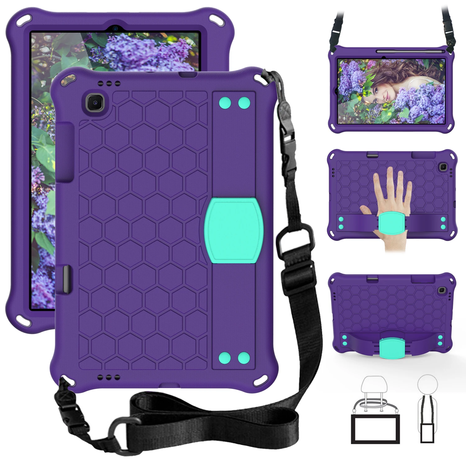 

Kids Safe EVA Case For Samsung Galaxy Tab S6 Lite 10.4 SM-P610 SM-P615 A8 10.5 SM-X200 X205 A7 Lite 8.7 SM-T220 T225 T500 Cover