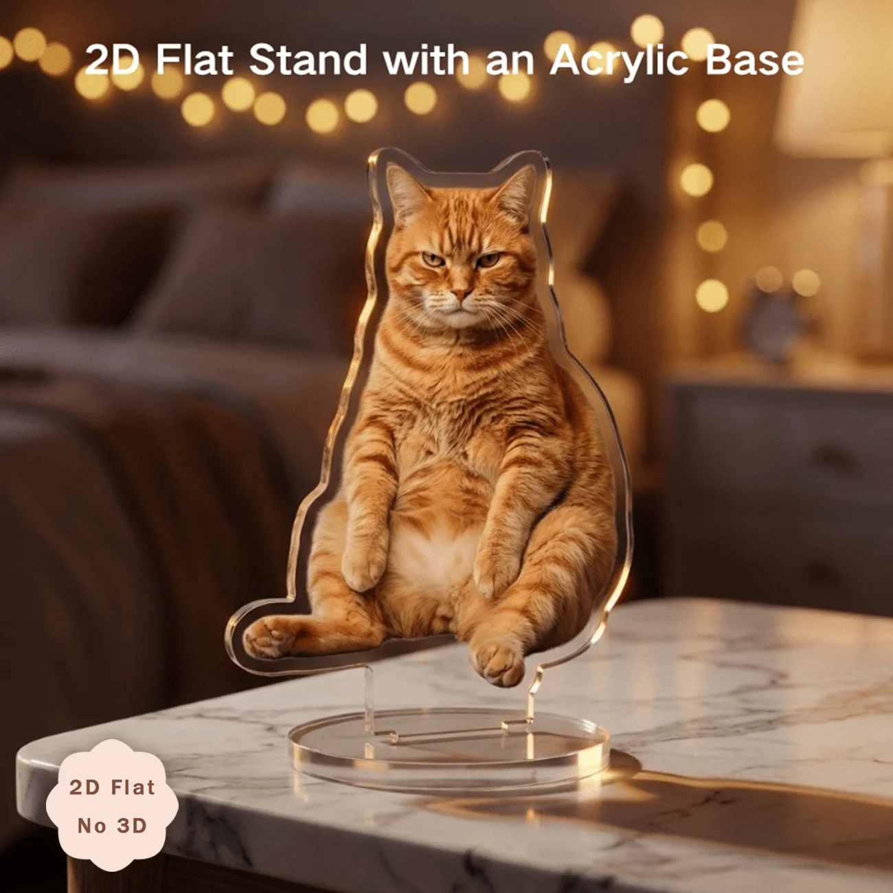 Custom Pet Photo Cutout Acrylic Stand, Personalized Figure Plaque, Custom Photo Tabletop Decor, Souvenir Keepsake Gift for Pet - view 5