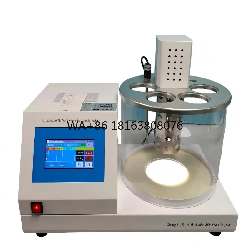 ASTM D445 ASTM D4052 Touch Screen Kinematic Viscosity Meter Automatic Calculation Printing Petroleum Viscosity Testing Equipment