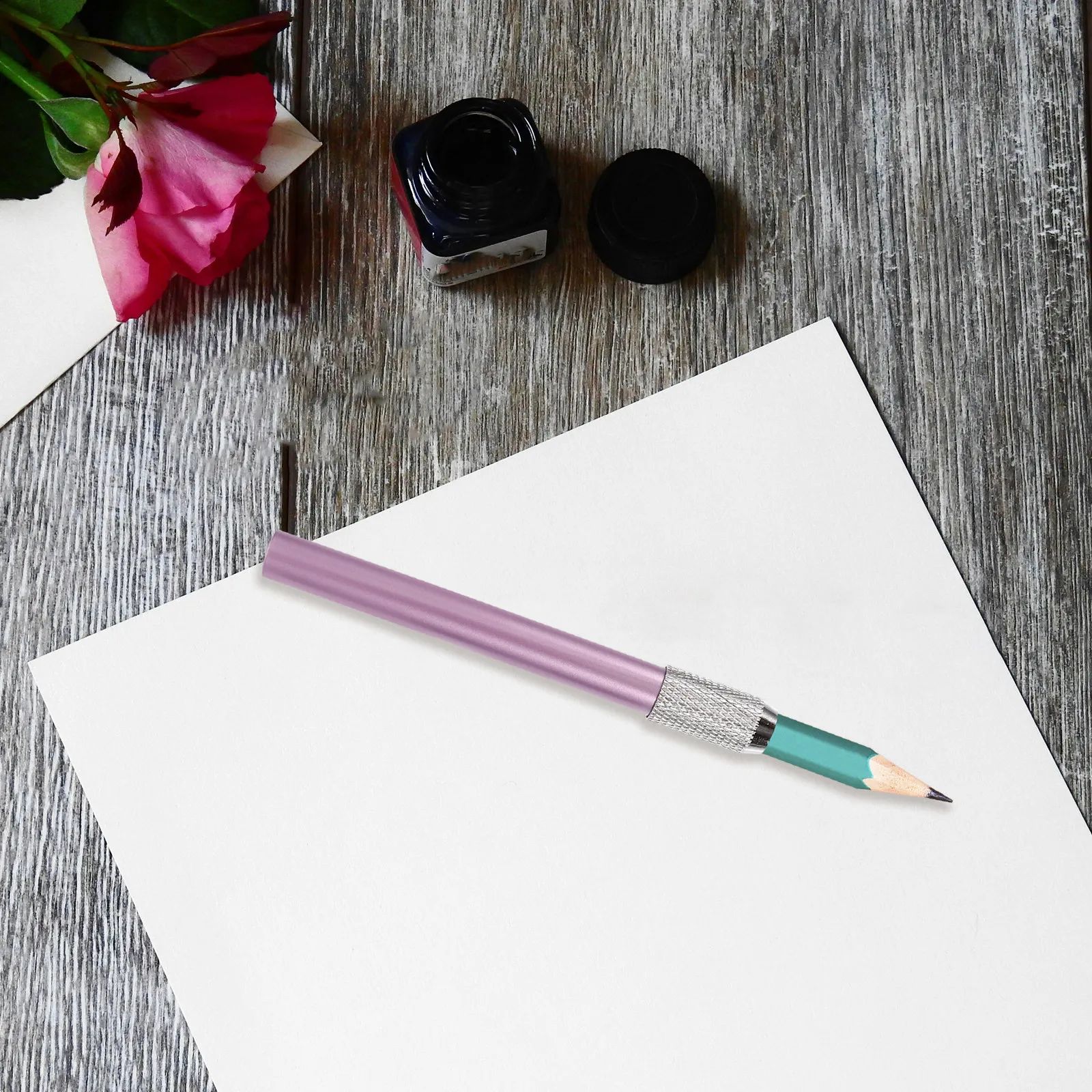 

Набор из 8 удлинителей для карандашей: прочная медная конструкция, легкий дизайн, держатель-удлинитель для скетчинга, рисования и художественных инструментов