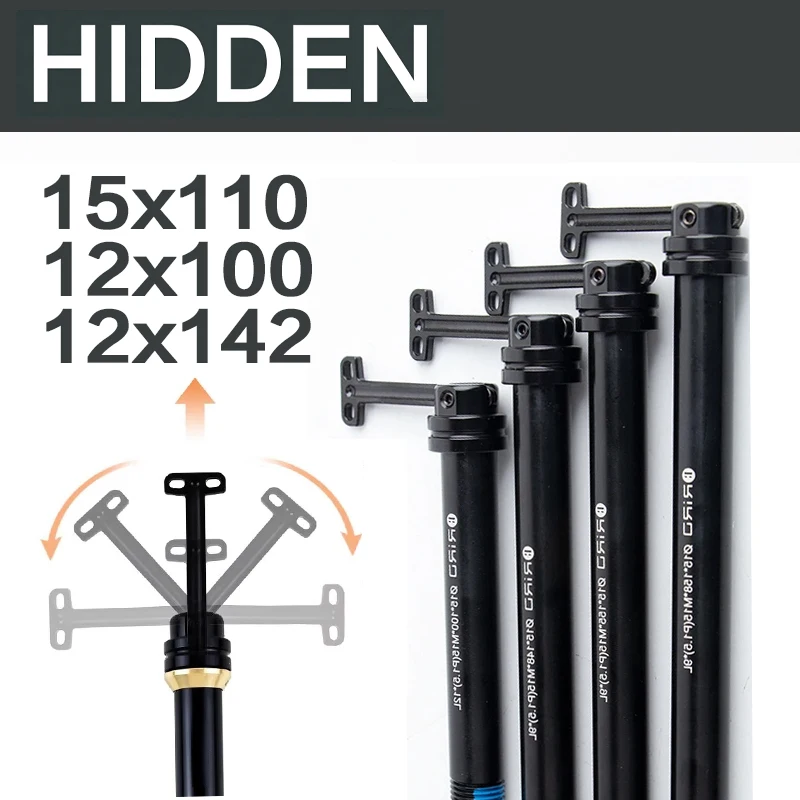 

Hidden Thru Axle 12x100 12x142 12x100 15x110 12x148 Road Mtb Bike Aluminum Alloy M12 P1.5 Quick Release Thru Axle Lever
