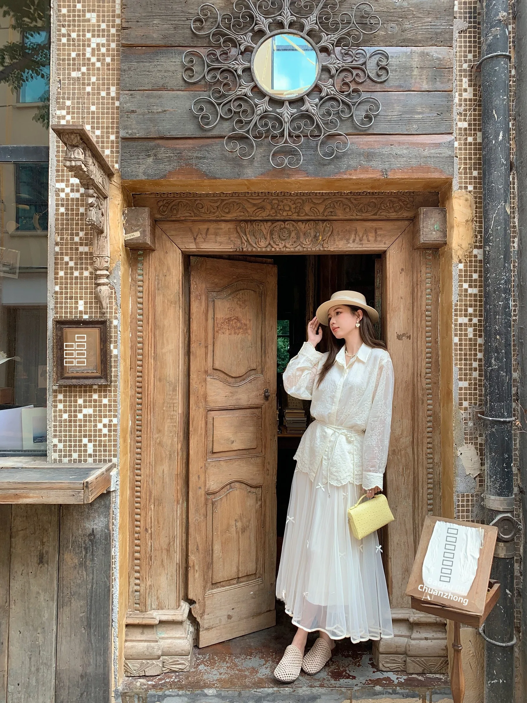 

Sam Seoi Knot Me f Skirt High Waist Midi A-Line Pleated Skirt Slimming Effect Autumn New Sle for Women