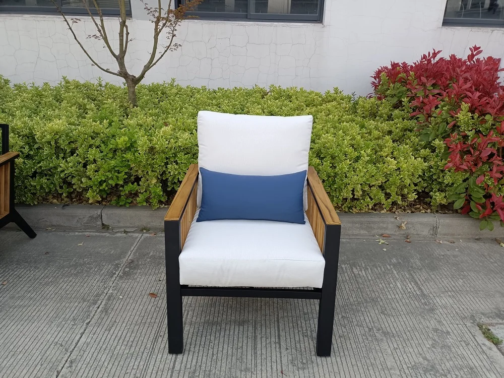 حار بيع المنتج الأثاث في الهواء الطلق أريكة التصميم الحديث حديقة الأثاث طاولة خارجية ومجموعة كرسي #5