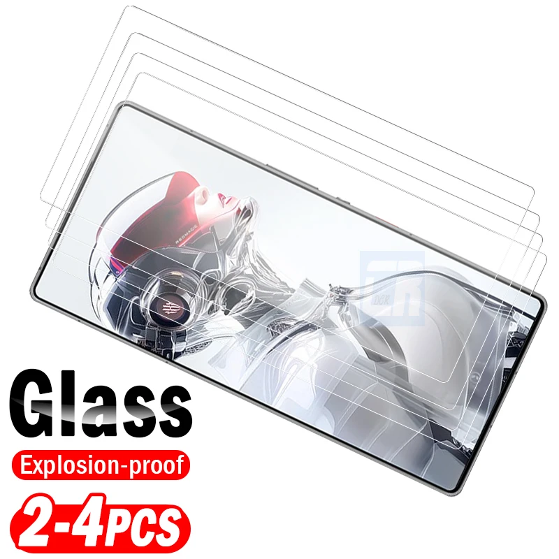 

2-4Piece Full Cover Protective Glass for ZTE nubia RedMagic 10 9 8 10S 9S 8S Pro+ 10 Air Screen Protector Clear HD Tempered Film