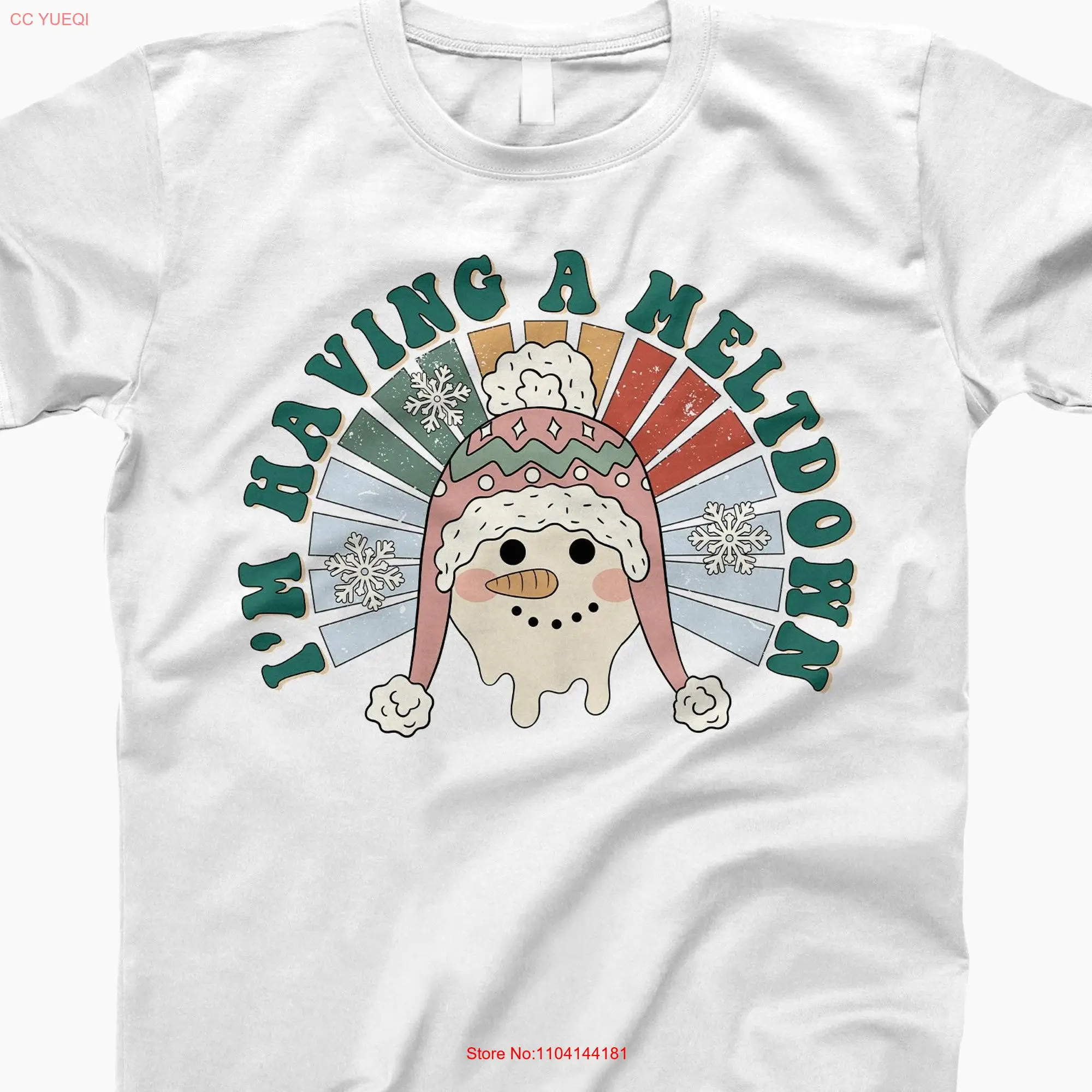 Retro Im having a meltdown tee christmas t shirts holiday winter shirt party long or short sleeves