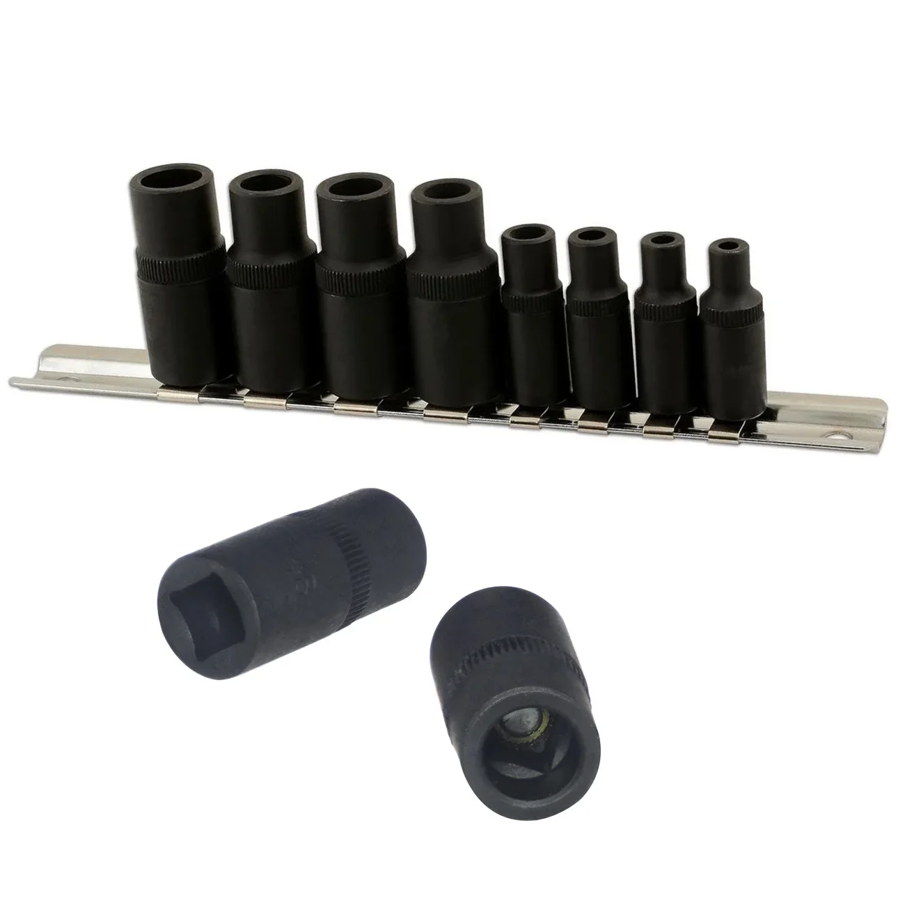 أدوات إعادة الخيوط 32 مللي متر 40 مللي متر مآخذ قطع الخيط 3 8 بوصة محرك المقبس حزمة من 8 تصميم الوصول المحدود #4