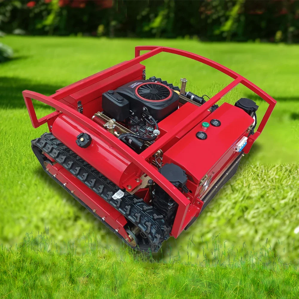 Self-propelled lawn mower garden reclamation fully automatic weeder lawn mower crawler remote control lawn mower