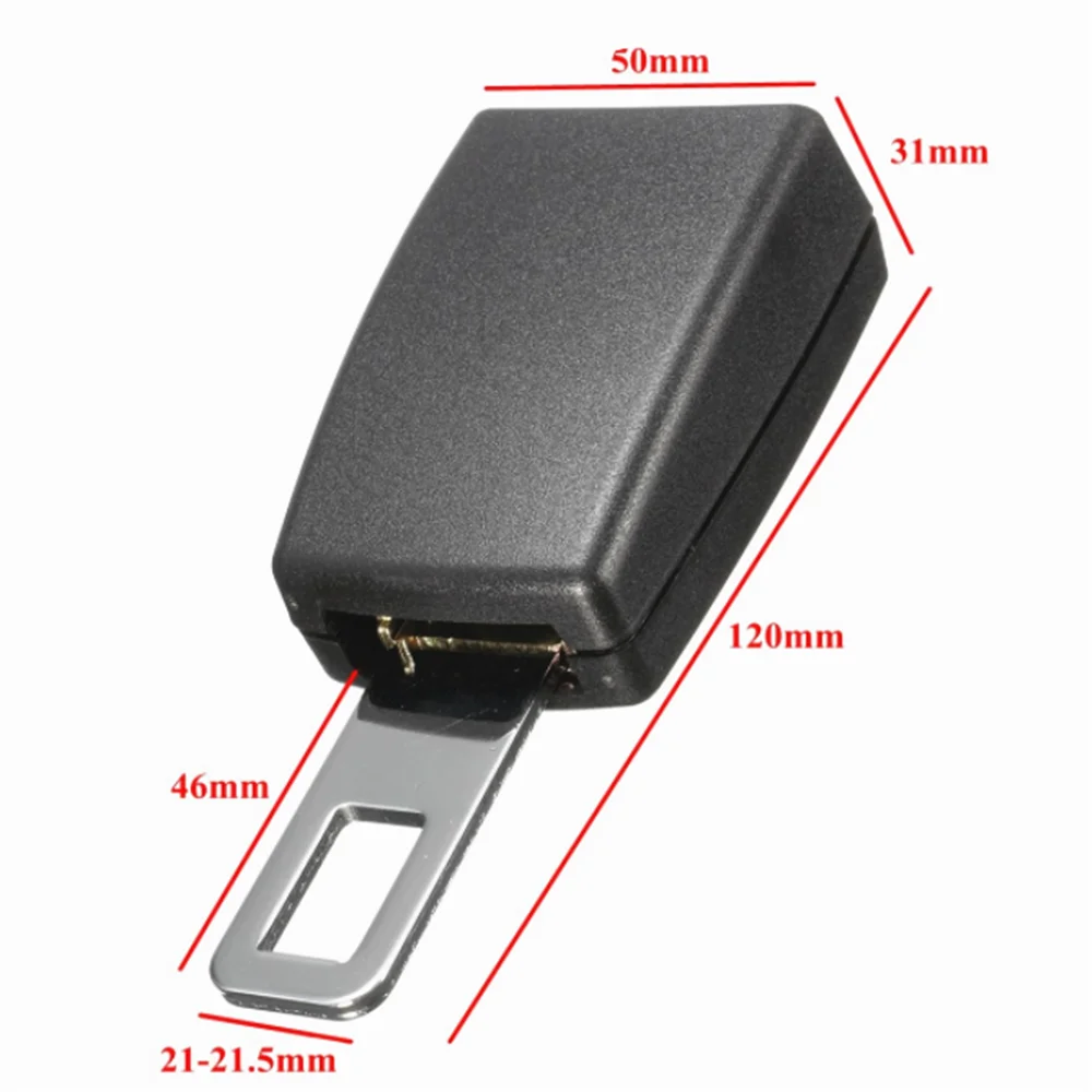 Car seat belt clip extension plug for Opel astra Mokka VW Golf Jetta Tiguan Peugeot 206 508 Seat Leon lbiza