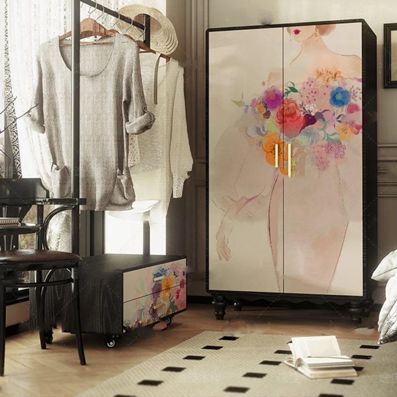 

Small Exterior Wardrobe Mini Modern Simple Cabinet Living Room Open Wardrobe Kids Organizer Guarda Roupa Lounge Suite Furniture