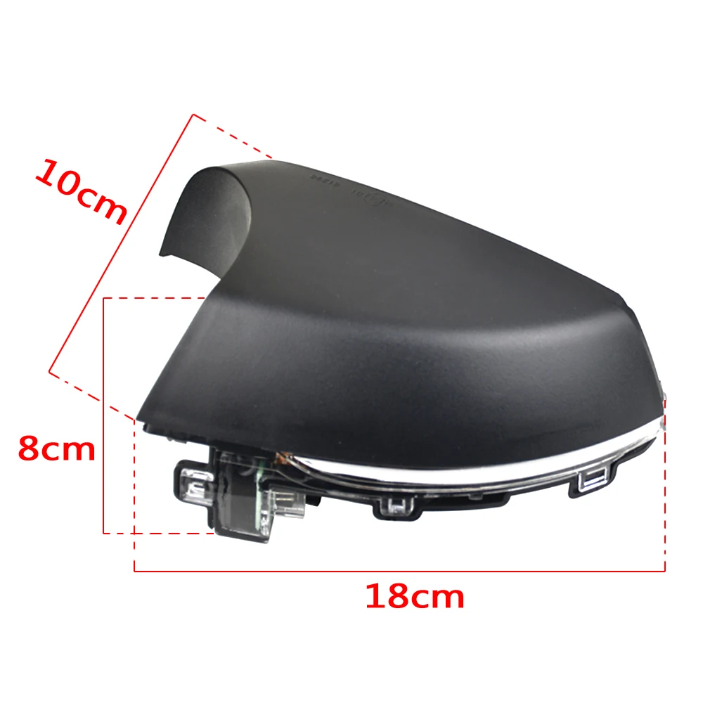 2 قطعة سيارة الجانب مرآة الوامض مؤشر مصباح LED ديناميكية بدوره مصباح إشارة لشركة فولكس فاجن فولكس فاجن بولو MK5 6R 6C 2009-2017