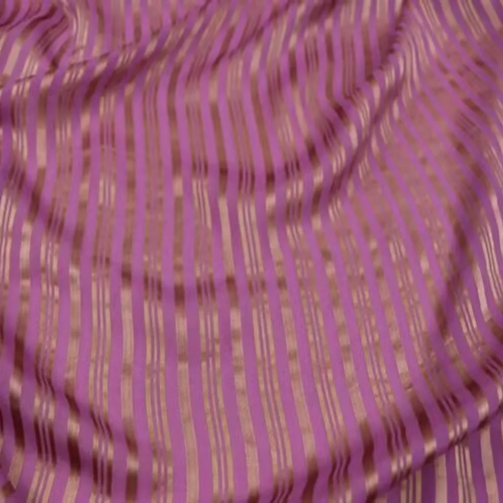 100% estilo de seda, nuevo diseño, calidad especial, gran Material, sensación suave, tela satinada a rayas de seda para mujer, vestido, falda de pijama