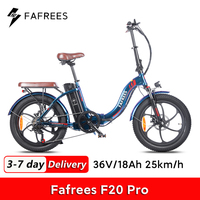 Fafrees F20 Pro Folding Electric Bicycle 250W 36V 18Ah MTB Mountain Bike Outdoor Fat Ebike for Adult