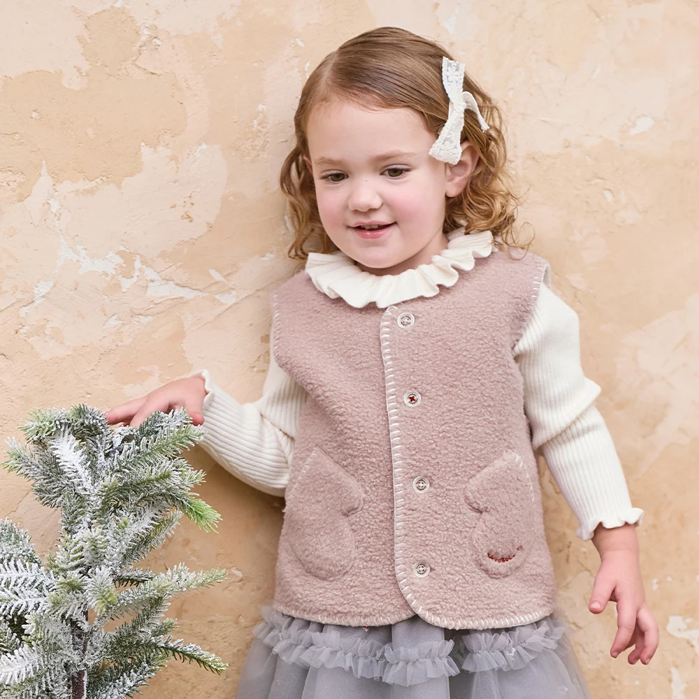 Dave Bella Winter Waistcoat Sleeveless Vest Boys Girls Spring Autumn Outdoor Coat Casual Cute Children Tank Top DB4263978